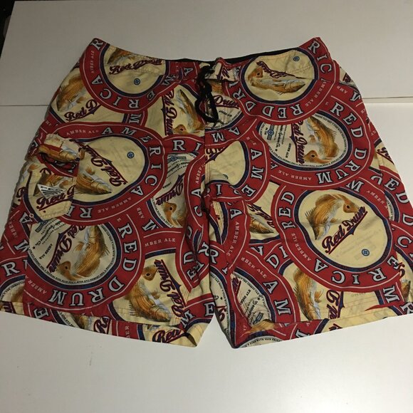 Columbia Other - Columbia Men's Swim Trunks Board Shorts Size 40 Red Drum Ale Fish Responsibly